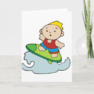 Carte Surfer Boy été