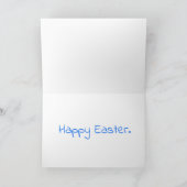 Carte Surfer de lapin de Pâques (Intérieur)