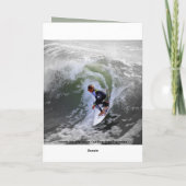 Carte Surfer Happy Birthday Son Card (Dos)