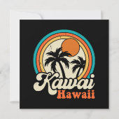 Carte Surfing Kawaii Hawaï (Dos)