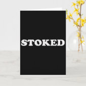 Carte Surfing Stoked (Fleur jaune)
