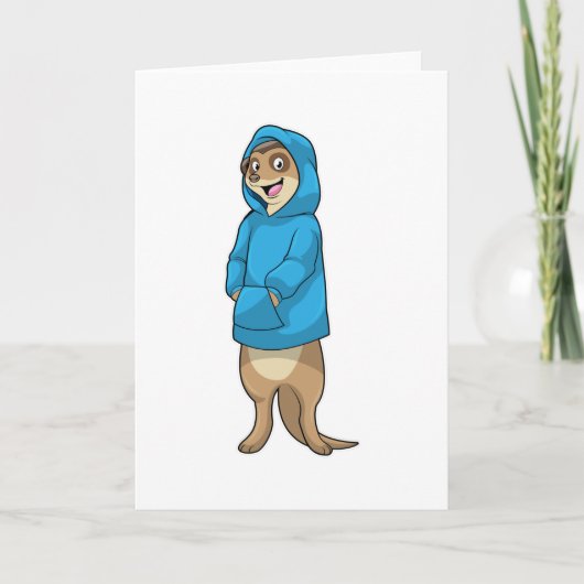 Carte Suricate à capuche (Devant)