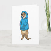 Carte Suricate à capuchon (Devant)