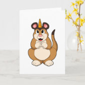 Carte Suricate à corne (Fleur jaune)