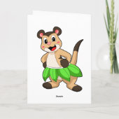 Carte Suricate à la danse de ballet (Dos)