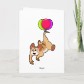 Carte Suricate avec ballon (Dos)