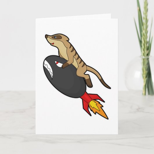 Carte Suricate sur Flying with Rocket (Devant)