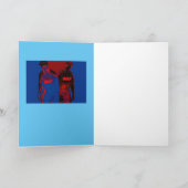 Carte "Surmonter un traumatisme" dans un design rouge, b (Intérieur)