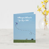 Carte Surmonter une pause "Go Fly a Kite" beau (Fleur jaune)
