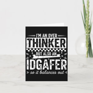 Carte Surpenseur Idgaf Citation Drôle Sarcastique Humour