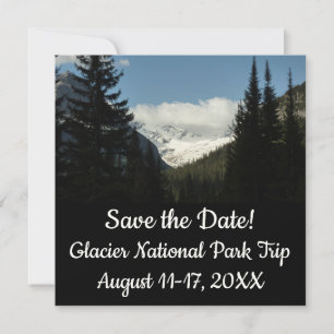 Carte Surplomb du glacier Jackson au parc national de Gl