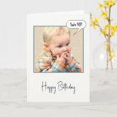 Carte Surpris Petit Garçon Pour 90e Anniversaire (Fleur jaune)