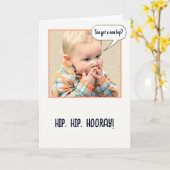 Carte Surpris Petit Garçon Pour Le Remplacement De La Ha (Fleur jaune)