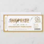 Carte Surprise Amusement Park Theme Park Billet cadeau (Devant)