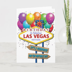 Carte Surprise Anniversaire Las Vegas