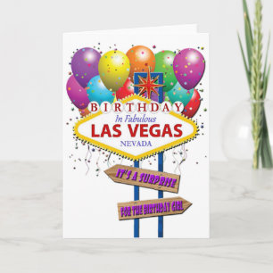 Carte Surprise Anniversaire Las Vegas