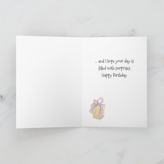 Carte Surprise d'anniversaire (Intérieur)