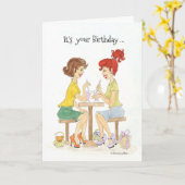 Carte Surprise d'anniversaire (Fleur jaune)