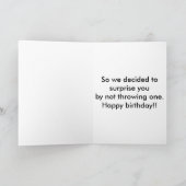Carte Surprise d'anniversaire (Intérieur)