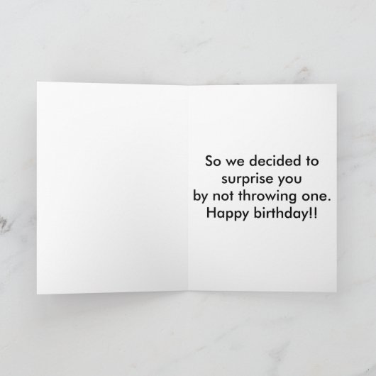 Carte Surprise d'anniversaire (Intérieur)