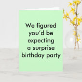 Carte Surprise d'anniversaire (Fleur jaune)