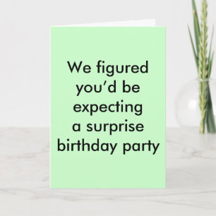 Carte Surprise d'anniversaire