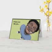 Carte Surprise de gâteau d'anniversaire (Fleur jaune)