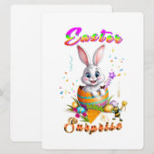 Carte Surprise de Pâques (Devant / Derrière)