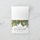 Carte Surprise Grand-parents d'être Floral (Intérieur)