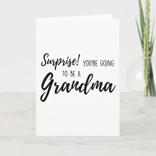 Carte Surprise Tu vas être grand-mère (Devant)