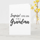Carte Surprise Tu vas être grand-mère (Fleur jaune)