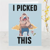 CARTE SURTAILLÉE DE L'ANNIVERSAIRE DE NEZ PICKER (Fleur jaune)