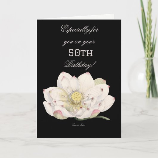 Carte Surtout pour vous lors de votre 50e anniversaire (Devant)