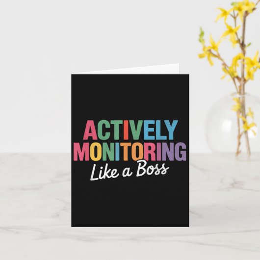 Carte Surveillance Active Comme Un Enseignement De Test (Fleur jaune)