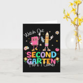 Carte Surveillez Deuxième année j'arrive Premier Jour Sc (Fleur jaune)