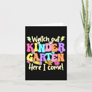 Carte Surveillez Le Jardin D'Enfants Ici Je Viens Premie