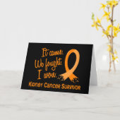 Carte Survivant 11 Cancer du rein (Fleur jaune)