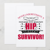 Carte Survivant de la chirurgie hanche (Devant / Derrière)