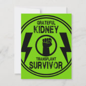 Carte Survivant de la transplantation rénale (Dos)