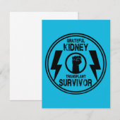 Carte Survivant de la transplantation rénale (Devant / Derrière)