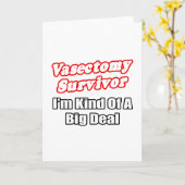 Carte Survivant de la vasectomie... (Fleur jaune)