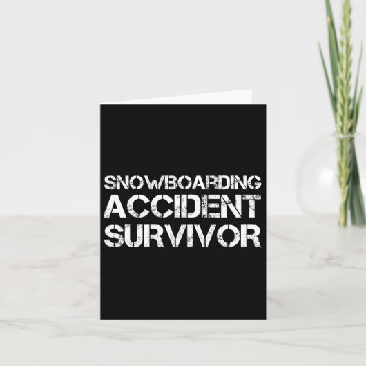 Carte Survivant de l'accident de snowboard (Devant)