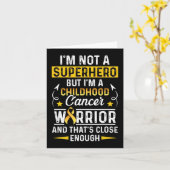 Carte Survivant du cancer de l'enfance pas un héros Sout (Fleur jaune)