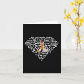 Carte Survivant du cancer de l'enfance Superhero (Fleur jaune)