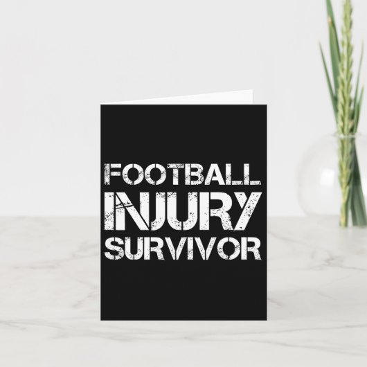 Carte Survivant d'une blessure de football (Devant)