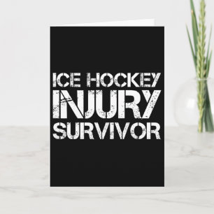 Carte Survivant d'une blessure de hockey sur glace 