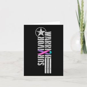 Carte Survivant guerrier du cancer - Sensibilisation à l