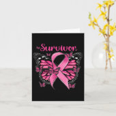 Carte Survivante des papillons roses pour la sensibilisa (Fleur jaune)