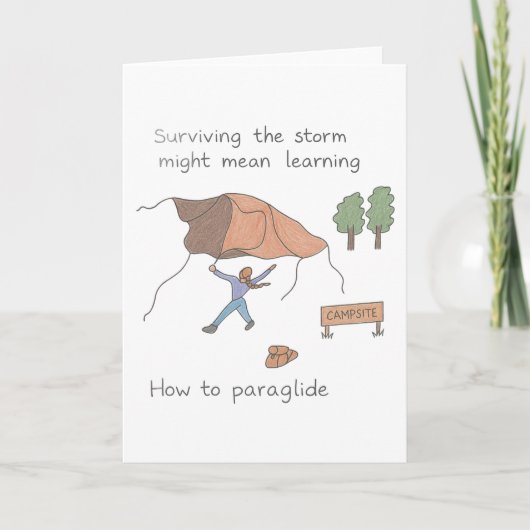 Carte "Surviving the Storm - Paraglide Edition" (Devant)