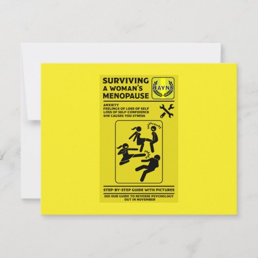 Carte Survivre À La Ménopause (Devant)